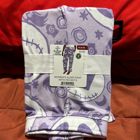 Disney Women's Purple Sleep Pants with Pockets - Picture 1 of 1